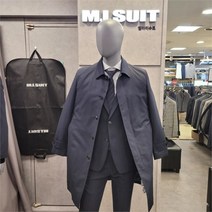[엠아이수트] NC08 간절기 링클프리 트렌치 스프링 구김없는 네이비 코트 M.I.SUIT
