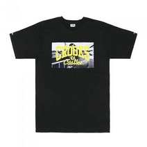 크룩스앤캐슬 BACKSIDE CORE LOGO SS TEE - BLK(15407