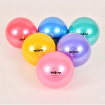 nicespo 리듬체조공 5인치 유치원용 6가지컬러 (낱개), 옐로우