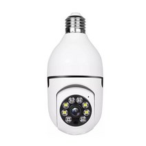 CCTV 방범 보안 감시 IP 카메라 현관 문 스마트폰 가정용 매장 무선 초소형 펫 씨씨티비 5g 와이파이 전구 나이트 비전 풀 컬러 자동 인간 추적 줌 실내 모니터 오디오 캠, 01
