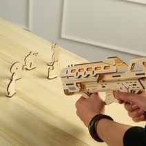 3D 입체퍼즐 알파 V-1 나무퍼즐 집중력 향상 DIY 퍼즐 모형총, 단품, 단품