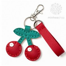 가죽 과일 열쇠고리 만들기DIY, 체리(10개)