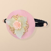 이설한복 여아용 옥장미 D-73 머리띠