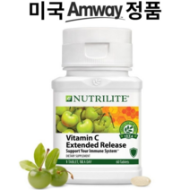 [미국 암웨이 정품] 뉴트리라이트 비타민 C 식물성 보충제 60정 Vitamin C Extended Release, 비타민  C