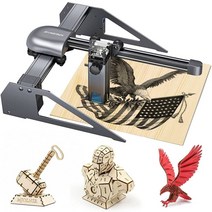레이저조각기 레이저 컷팅기 각인기 나무 및 금속 atomstack p7 40w cnc 조각 절단 기계 용 휴대용 초 미세 쉬운 조립, 유럽 ​​연합, 회전 롤러