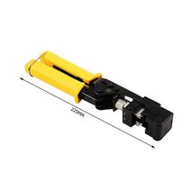 네트워크 장비 도구 모듈 와이어 커터 터미널 RJ45 프레임 케이블 절단 4 쌍 UTP, CHINA+Yellow
