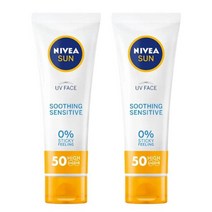 (1+1)니베아 선 페이스 수딩 센서티브 크림 50ml X 2