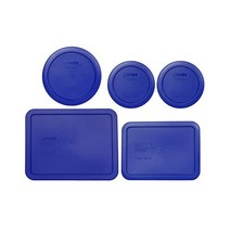 파이렉스(2 7200-PC 2컵 (1) 7201-PC 4컵 7210-PC 3컵 7211-PC 6컵 Cadet 파란색 플라스틱 보관 뚜껑