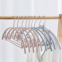 어깨뽕 어깨뿔 방지 라운드형 논슬립 니트 블라우스 옷걸이, 인디핑크1p