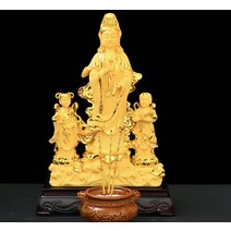 seller17 불교 종교인테리어소품소형 관세음보살 동자 천수천안, 천수천안개, 골드