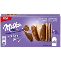 Milka 밀카 씬 초코 비스킷 151g, 1개