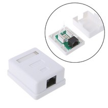 랜 선 poe 테스터기 시험기 네트워크 Cat6 RJ45 8P8C 벽 커플러 잭 어댑터 UTP 비 차폐 단일 포트 데스크탑, 한개옵션0