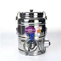 티알엠 업소용 보온 물통 보냉 국통 전기 포트 16L, 단품