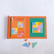 호호홈(HOHOHOME) 자석칠교 놀이퍼즐 칠교놀이 유아동 자석 원목 블럭, 1개