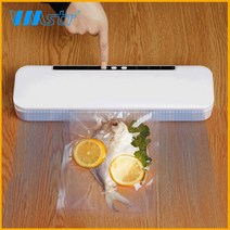 VMSTR 가정용 푸드메이트 진공포장기 + 비닐백 20 x 30 cm 50장 + 밀봉롤 28 x 300 cm 1p, 진공포장기(흰색) + 비닐백 증정 + 밀봉롤증정