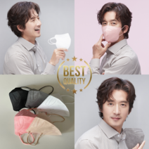 케이바이오 정준호마스크 KF94새부리형 귀편한 연예인 일회용 컬러 마스크 대형 100매, 5매씩개별포장(100매), 베이지