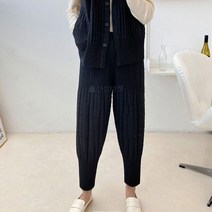 여성 플리츠 팬츠 퀼팅 누빔 바지 주름 조거 배기 와이드 통 봄 여름 가을 겨울