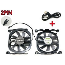 GTX660새로운 1 세트 2PIN/4PIN CF12815S INNO3D GTX 660 GPU 팬 750Ti 760 그래픽 카드 냉각 팬, 01 2PIN