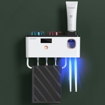 Smabat 스마트 칫솔살균기 가정용 무선 칫솔살균기 자외선 칫솔살균기 양치컵 수건걸이, 2개입