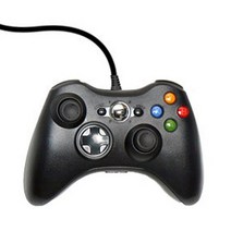 Microsoft 게임용 게임 패드 용 Xbox 360 콘솔 용 무선 컨트롤러 2.4G 진동 제어 기능이있는 PC Windows 7/8/9에 적합, 검은 색