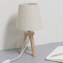 모던 클래식 침실 우드 공부 숏 단 스탠드 전구포함