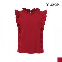 [무자크 (MUZAK)] [무자크]프릴 민소매 큐티 블라우스 (MI6WBL54)