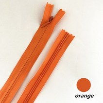 [케이로] 338081 10Pcs (20Cm-60Cm)( 8Inch-24Inch) 보이지 않는 지퍼 바느질 용 나일론 스풀 의류 액세서리 20 색, 60cm, orange