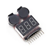 리포알람 Lipo 베터리 전압 체크 배터리 리튬 폴리머, L0208. 리포 베터리 전압테스터기, 1개