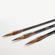 황모붓 서예붓 중국 장인 수공예 족제비털, M( 약 5.2 cm)