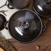 예산도자기 황토 손잡이 옹기방 뚝배기 소, 상세설명 참조, 01.예산도자기 손잡이 옹기방 (소)