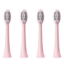 뷰티끄랩 음파 전동 칫솔모 핑크, 4개
