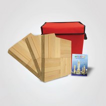 (가베가족)KS1307 큰솔 원목카프라300pcs+예제집+가방, 단품