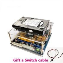 오픈pc케이스 DIY PC 오버클럭 테스트 벤치 ITX 컴퓨터용 오픈 프레임 미니 HTPC 에어 케이스 브래킷 베어 지원 하드 디스크 설치, [03] Black
