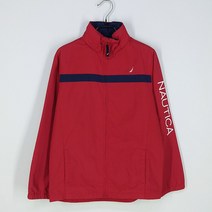 빈티지다온 노티카 여 암레터링자수 후드내장 바람막이자켓 레드