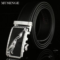 벨트 MUSENGE 디자이너 재규어 럭셔리 정품 가죽 남성 벨트 Ceinture Homme 남성 남성 벨트 자동 버클 Cinturon Hombre