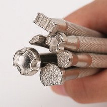 레이져각인기 각인기계 레이저마킹기 LMDZ 6Pcs 가죽 스탬핑 인쇄 도구 키트 합금 스탬프 펀치 세트 조각, 한개옵션0