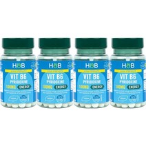 홀랜드앤바렛 Holland and Barrett Vitamin B6 Pyroxidine 비타민 피리독신 100mg 120정 4병, x, 1개