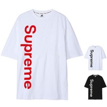 슈프림 5부 오버핏 반팔티 M~5XL 빅사이즈_슈프림 버티컬