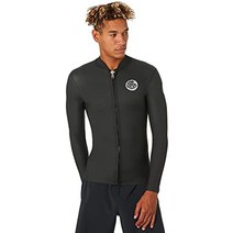 립컬 웻슈트 1.5mm 다운패트롤 프론트집 잠수복 타파 자켓 프리다이빙 RIPCURL, 블랙, XXL