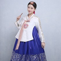 여자어른한복 개량 명절 빅사이즈 퓨전 설날 세트 계량 은박