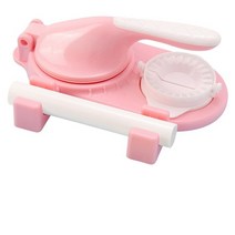 만두기계 만두제조기 만두빚는기계 성형기 설날 떡국 Dumpling Maker Machine Press Tortilla Dough Skin T, 04 Pink