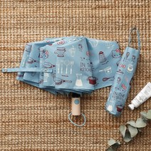 헬로키티 키친 3단자동우산