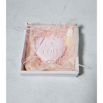 아이러브 석고방향제 답례품, 핑크no.5