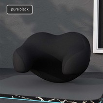 유니버설 카 넥 헤드 레스트 베개 레스트 메모리 폼 U 자형 베개 헤드 레스트 넥 여행 레스트 슬리핑 쿠션 자동차 액세서리, 검은색