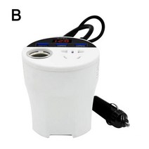 주행충전기 인산철 파워뱅크 주행충전기 자동차 전원 인버터 24V 12v 220v 120W Led 디스플레이 3 USB 포트, 02 B