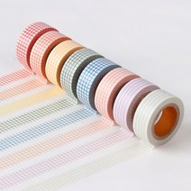 라인 체크 마스킹 테이프(15mm), 04.초록(GREEN)