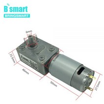 웜 기어 모터 DC 감속기 12V 감속 박스 엔진 자동 잠금 기어드 브러시 JGY-395, 12v 2.5rpm, package S