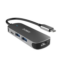 [basix맥북usb허브] BASIX USB3.1 C타입 멀티허브 4in1 BX4H HDMI 스마트폰 미러링 맥북 덱스