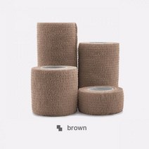 4.8m 다채로운 스포츠 자기 접착 탄성 붕대 랩 테이프 Elastoplast 무릎 지원 패드 손가락 발목 팜 어깨, Brown, 7.5cmx4.8m
