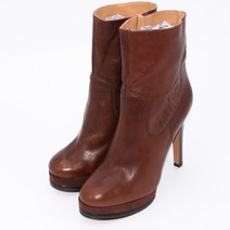 2330.나인웨스트 가죽집업 하이힐 앵클부츠/정품/여성